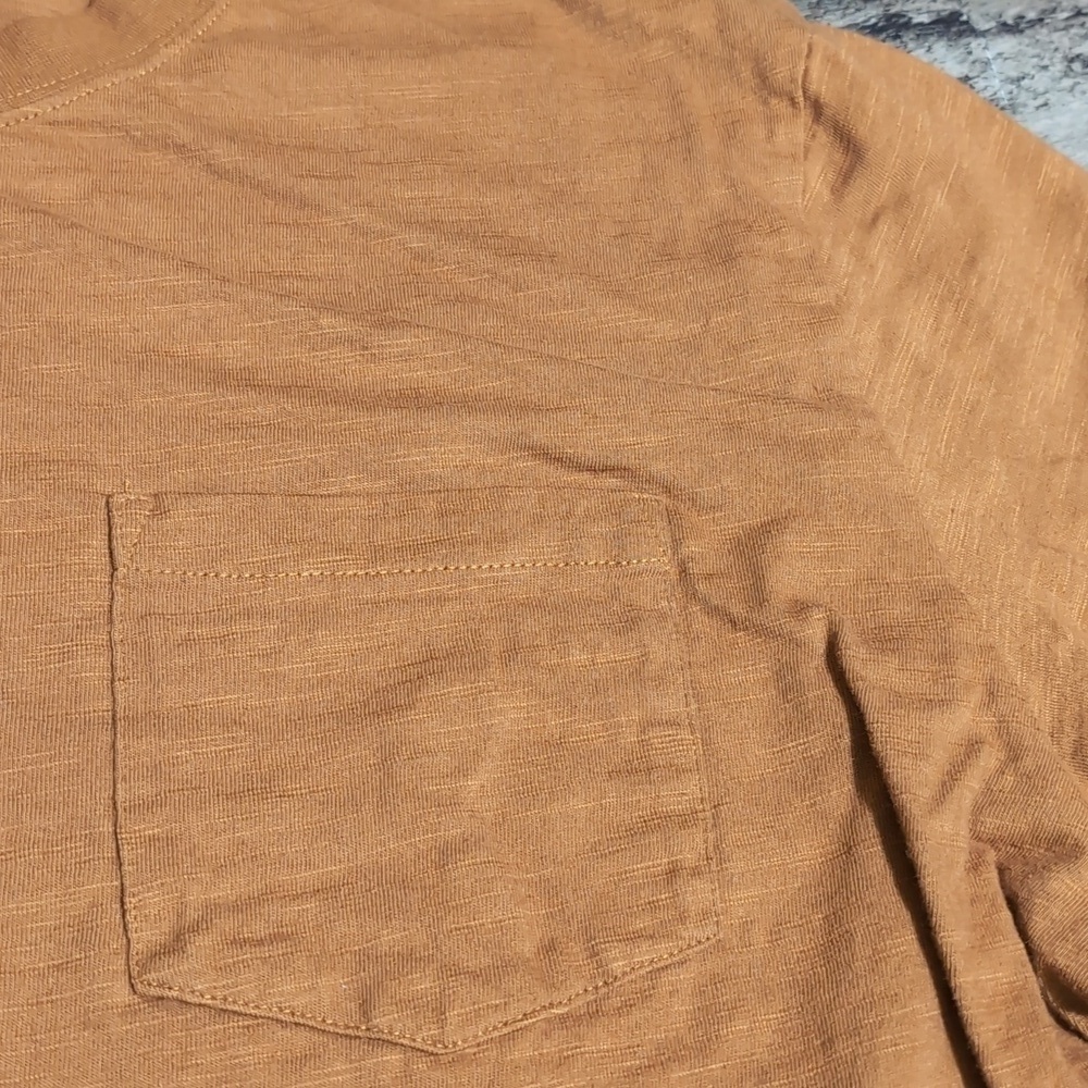 Devil-Dog Manufacturing Long Sleeve Pocket Tee Size XL in Burnt Orange - Picture 3 of 8